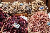 Bangkok - The dry fish market near Tha Thien pier. 